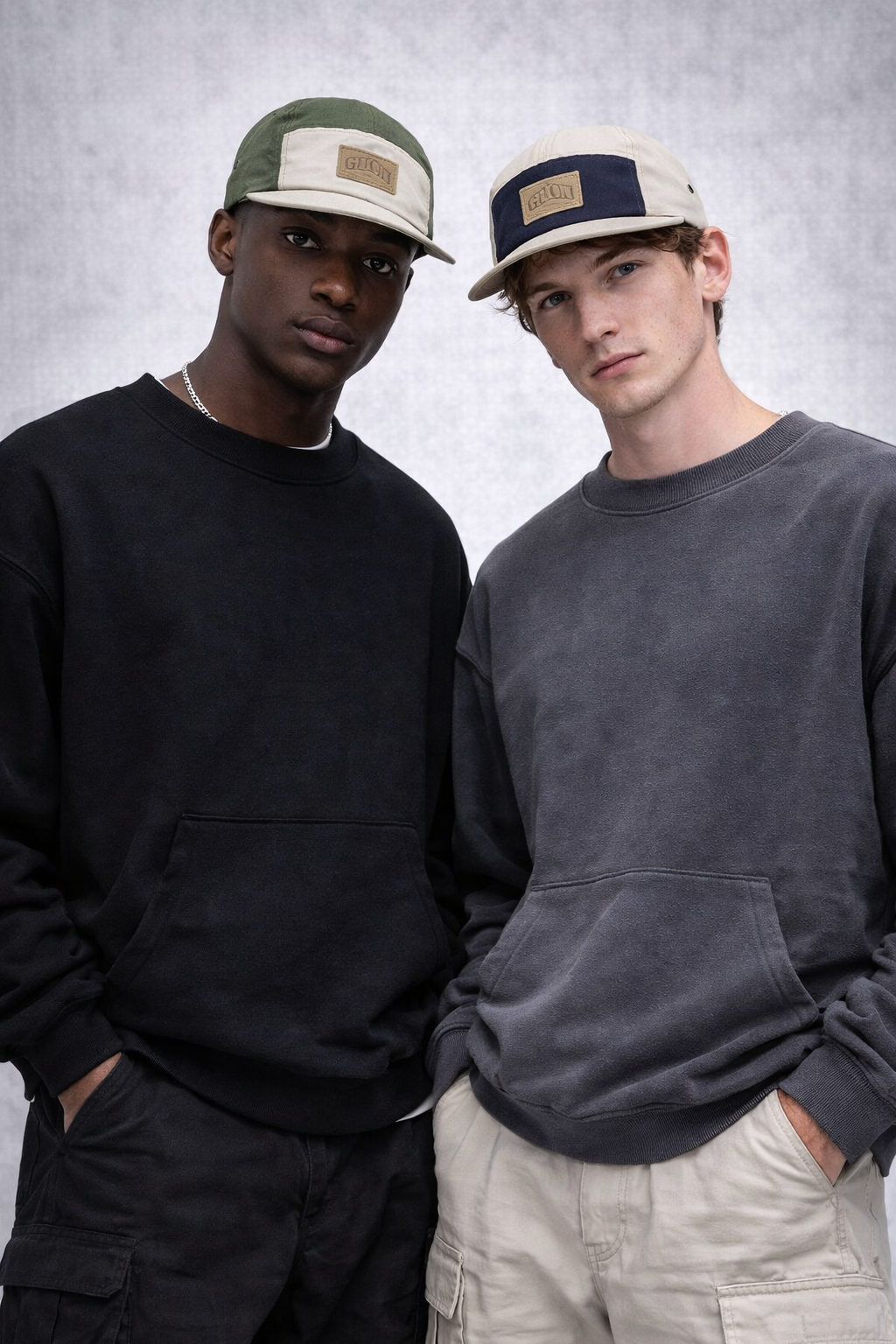 Short Brim Retro 5-Panel Cap