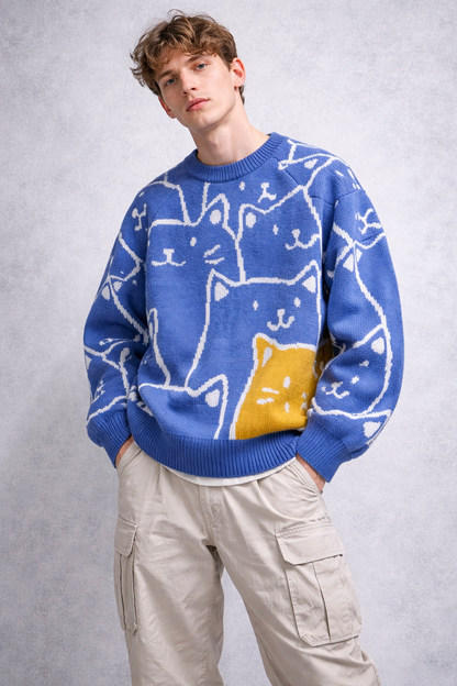 Y2K Vintage Cartoon Knit Sweater