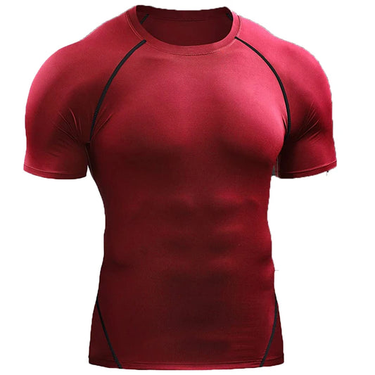 Men’s Compression Sports T-Shirt | Quick-Dry Athletic Gym Top 