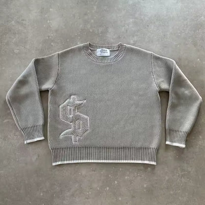 Y2K Street Knit Sweater Pullover