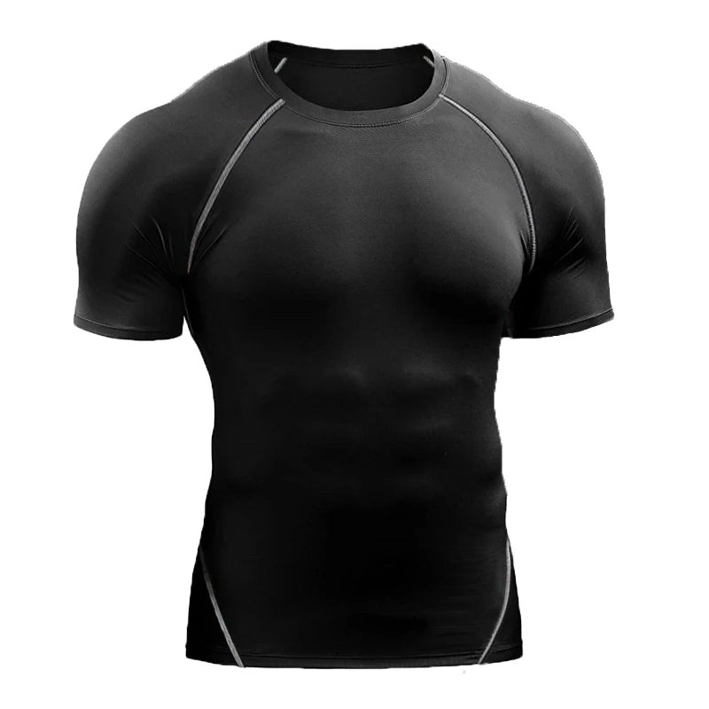 Men’s Compression Sports T-Shirt | Quick-Dry Athletic Gym Top 