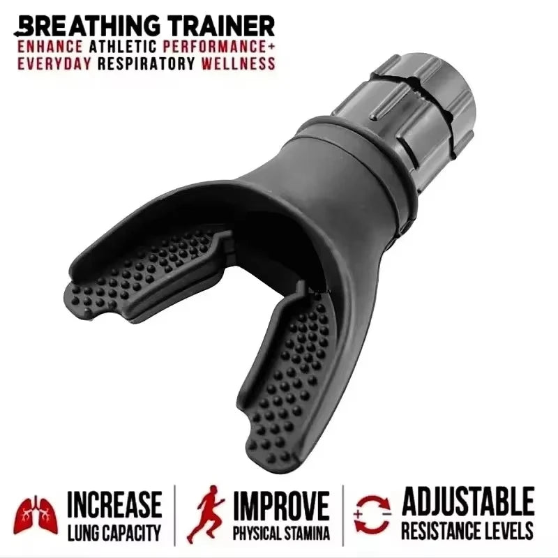 Breathing Exercise Device | Adjustable Lung Trainer for Endurance & Fitness