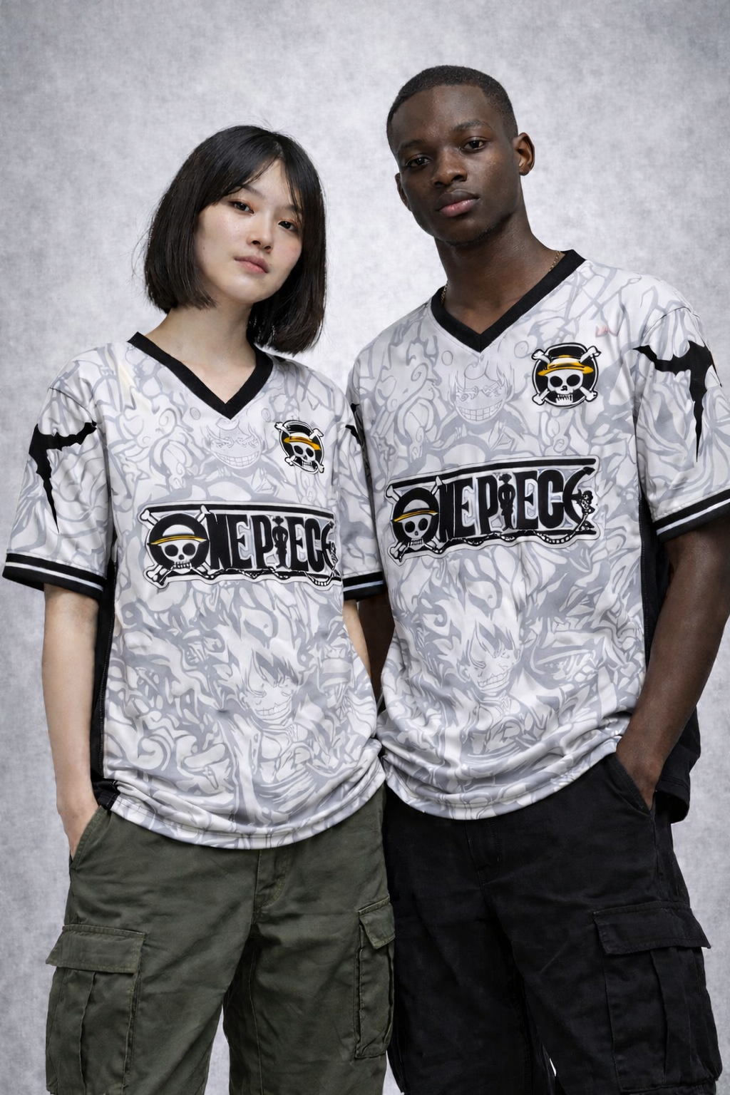 One Piece Retro Football Anime Tee