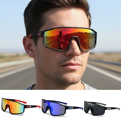 Men’s Oversized Sports Sunglasses | Windproof Cycling & Outdoor Shades